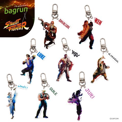 CAPCOM 快打旋風聯名人物吊飾