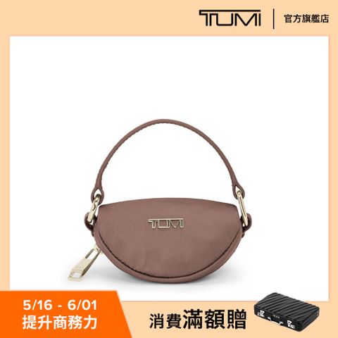 TUMI Charm 月牙手提吊飾包 - 紫藕色