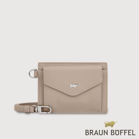 BRAUN BUFFEL 德國小金牛 台灣總代理 維那斯-B系列 證件夾-奶茶棕/BF849-170-SVM
