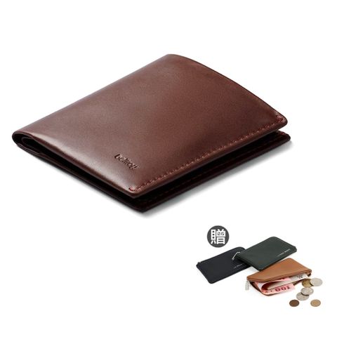 Bellroy Note Sleeve 系列真皮直式防盜零錢短夾 - 可可棕