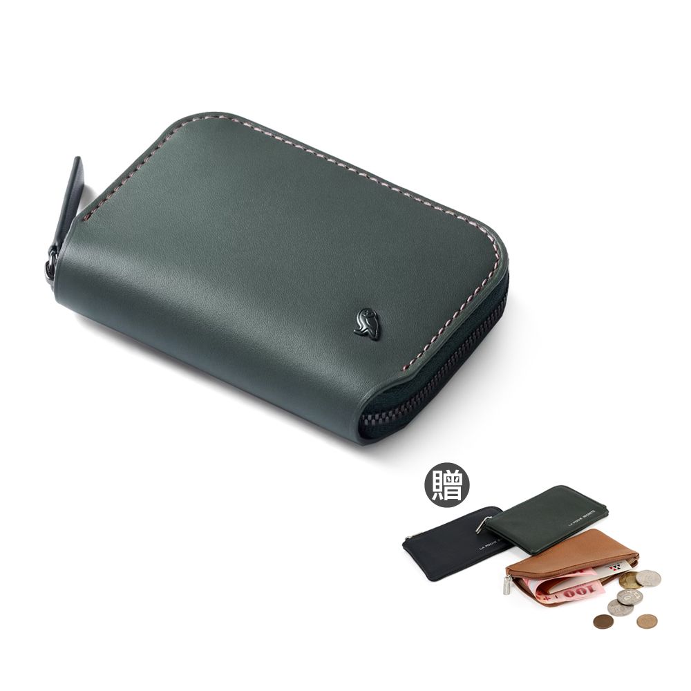 Bellroy Folio Mini 系列拉鍊零錢包卡片夾 - 沼澤綠