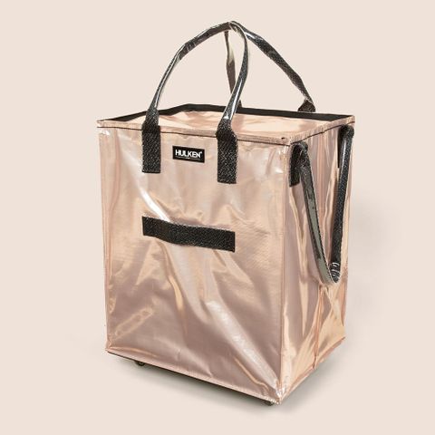 HULKEN® 浩肯包2.0（大）- 玫瑰金 大型購物車 環保購物袋 折疊推車