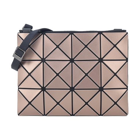 ISSEY MIYAKE 三宅一生 BAOBAO LUCENT 金屬炫彩3X4小斜背-淺棕