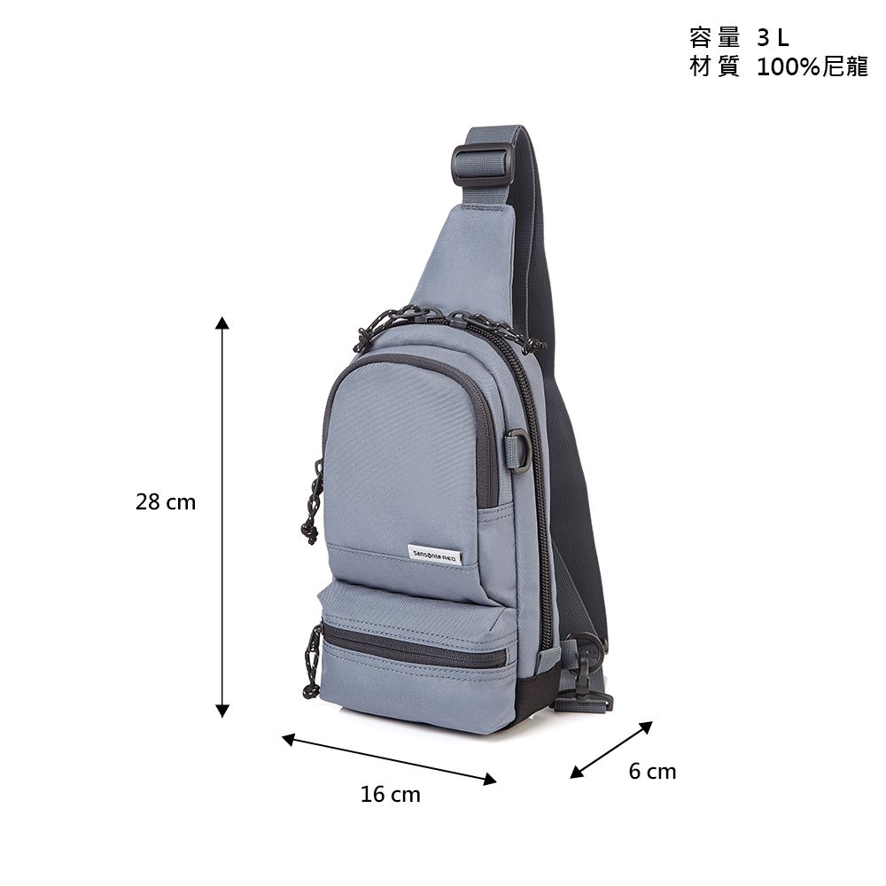 Samsonite RED 新秀麗 CLYNEE 輕量尼龍潮流斜肩包/胸包/斜跨包/單肩包(多色可選)