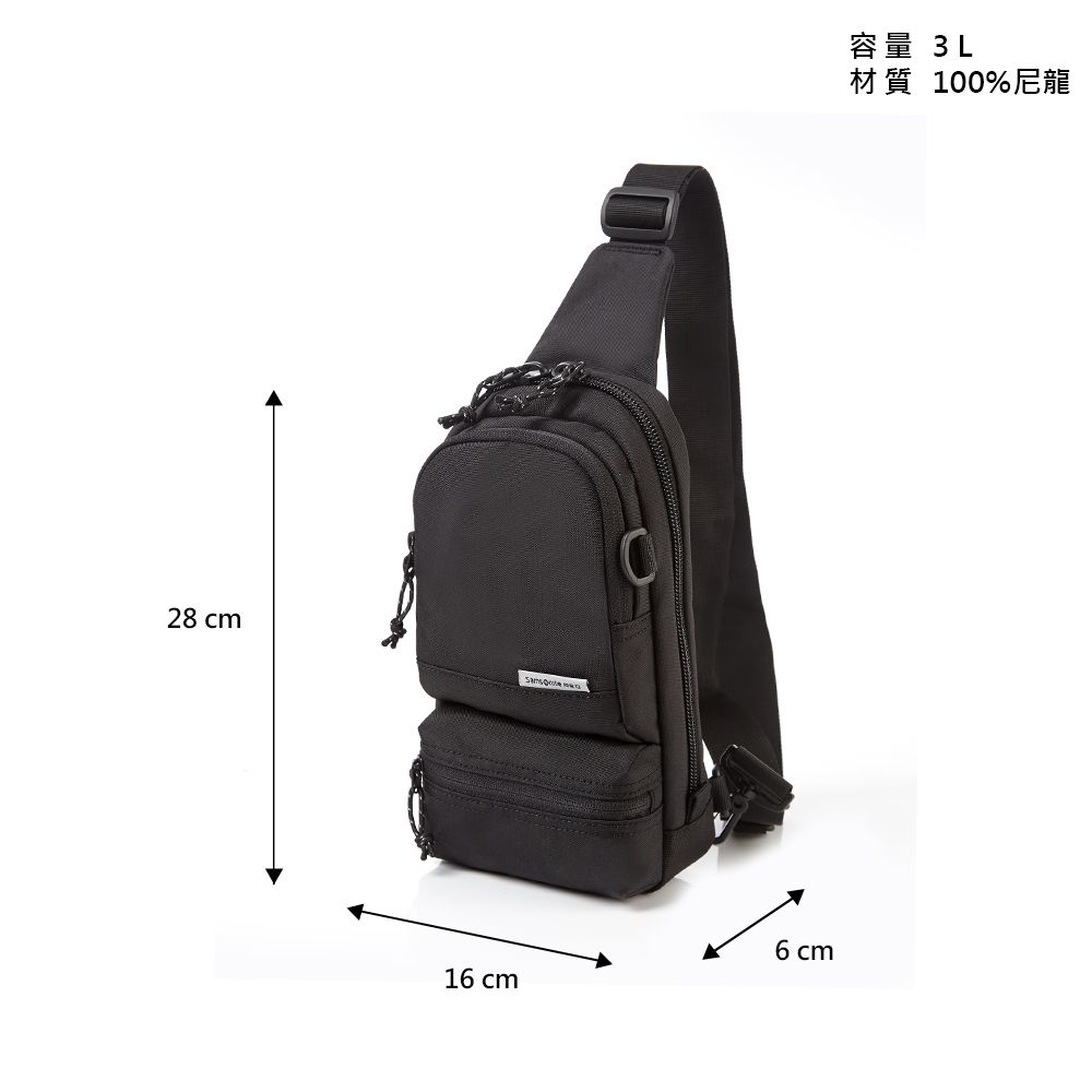 Samsonite RED 新秀麗 CLYNEE 輕量尼龍潮流斜肩包/胸包/斜跨包/單肩包(多色可選)