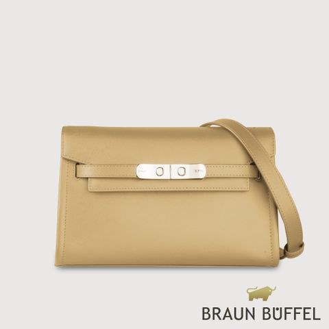 【BRAUN BUFFEL德國小金牛】台灣總代理 尤妮爾 肩包-淺棕色/BF867-26-CR
