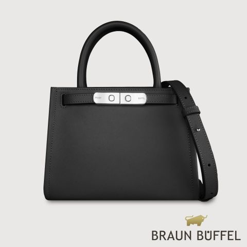 【BRAUN BUFFEL德國小金牛】台灣總代理 尤妮爾 手提包-黑色/BF867-56-BK