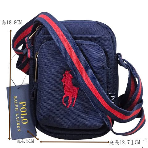 Polo Ralph Lauren 小馬 小型 肩背包 胸包 側背包帆布包