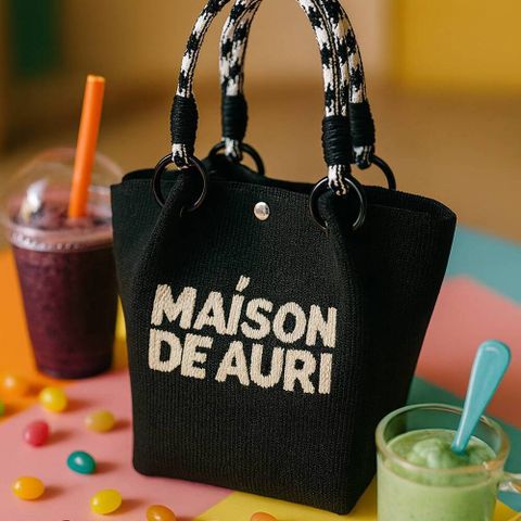 Smoothie 果昔包/ 厚針織 /Smoothie black 芝麻黑