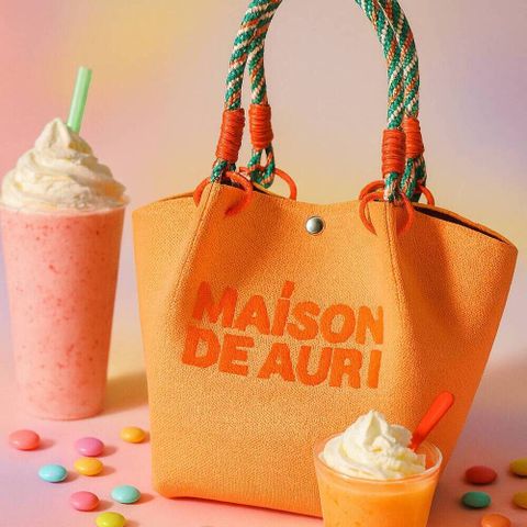 Smoothie 果昔包/ 厚針織/ Smoothie orange 蜜柑橙