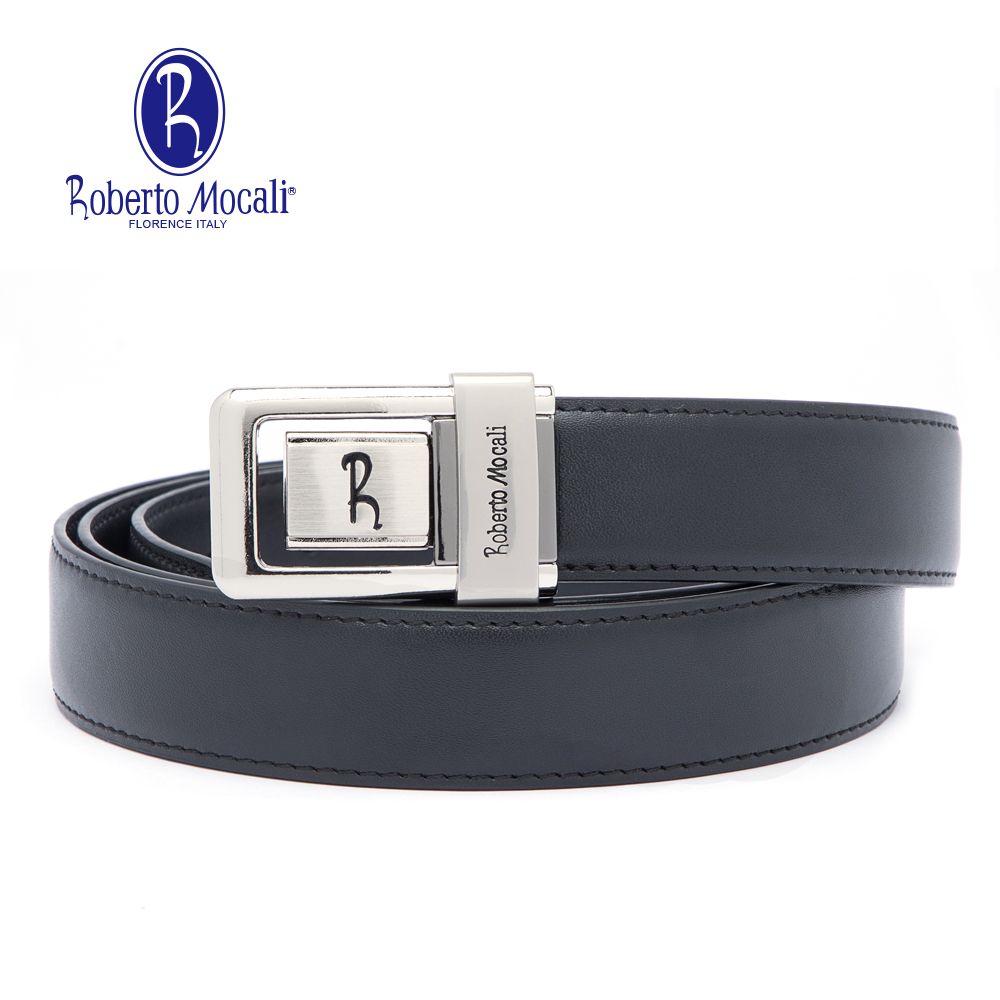 Roberto Mocali 諾貝兔 (RM-3067-F)扣洞式牛皮皮帶