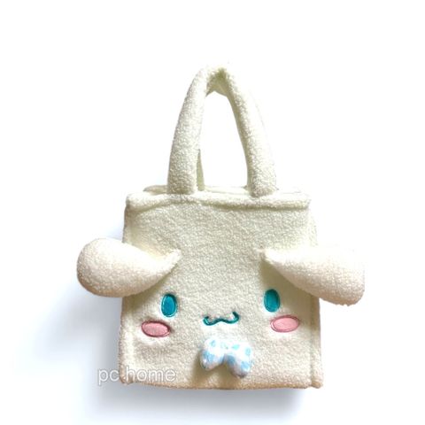 三麗鷗【害羞大耳狗】絨毛手提袋