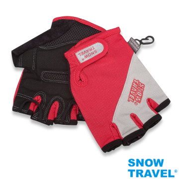 SNOW TRAVEL 雪之旅 AH-13 德國進口COLDTACK優質單車半指防震止滑手套(台灣製造)