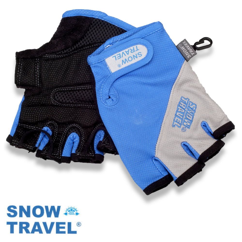 SNOW TRAVEL 雪之旅 AH-13 德國進口COLDTACK優質單車半指防震止滑手套(台灣製造)