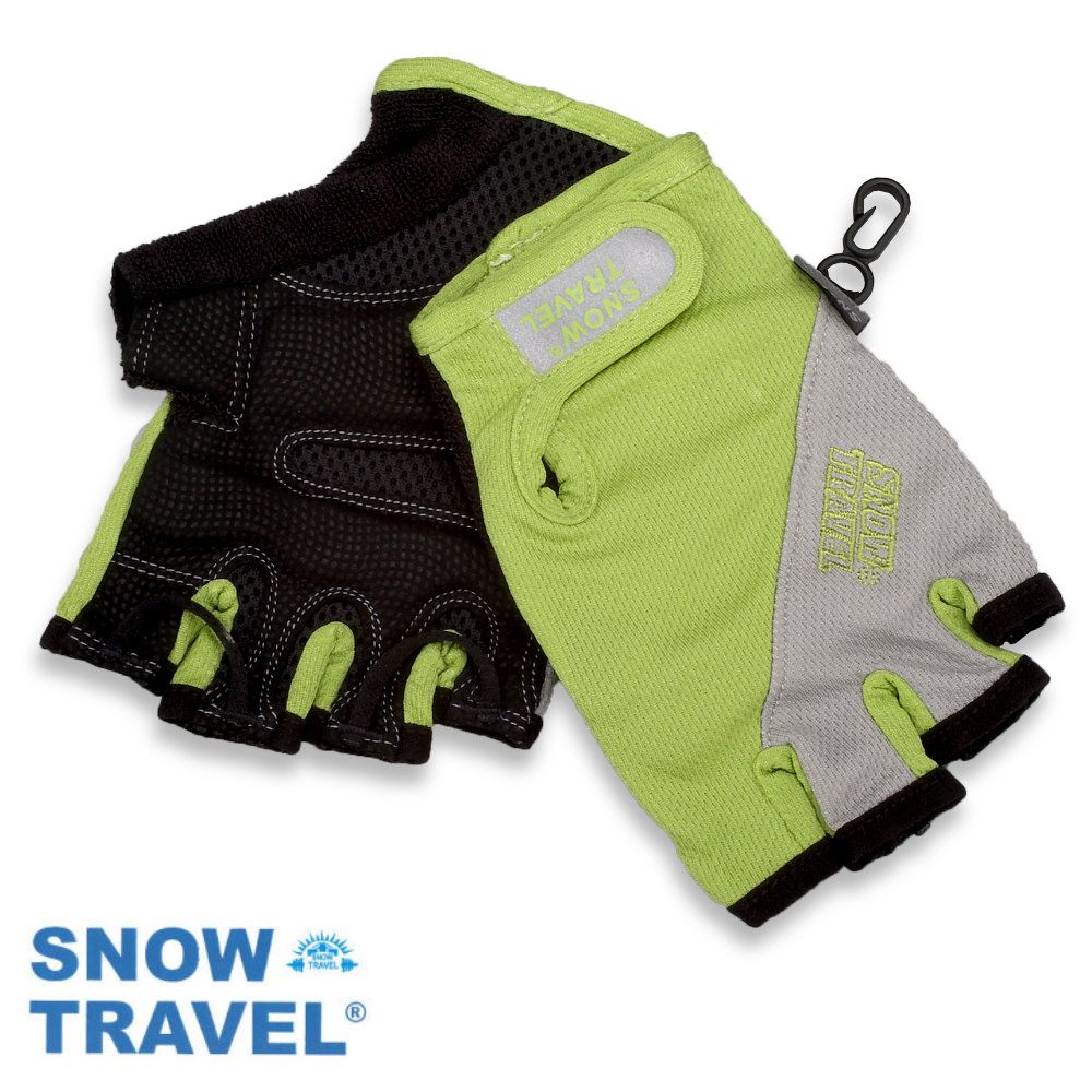 SNOW TRAVEL 雪之旅 AH-13 德國進口COLDTACK優質單車半指防震止滑手套(台灣製造)