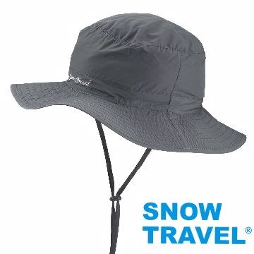 [Snow Travel]抗UV透氣快乾戶外輕量休閒帽AH-23深灰(可折疊收納)