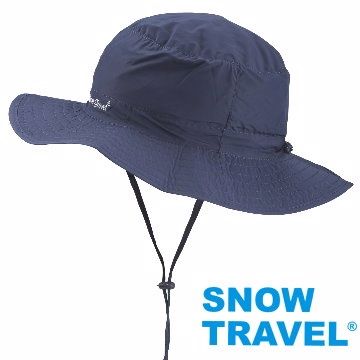 [Snow Travel]抗UV透氣快乾戶外輕量休閒帽AH-23深藍(可折疊收納)