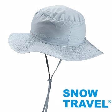 SNOW TRAVEL 雪之旅 []抗UV透氣快乾戶外輕量休閒帽AH-23水藍(可折疊收納)