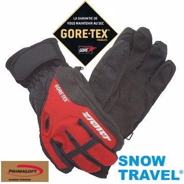 【SNOW TRAVEL】德國頂級GORE-TEX+PRIMALOFT防水防寒專業手套 /紅色/AR-62(他說第2,沒人敢說第一)