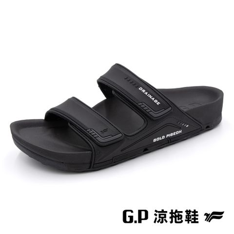 【G.P 女款防水透氣機能柏肯拖鞋】G3753W-10 黑色 (SIZE:36-39 共四色)