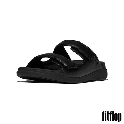 【FitFlop】F-MODE GO 可調式雙帶涼鞋-男(靚黑色)