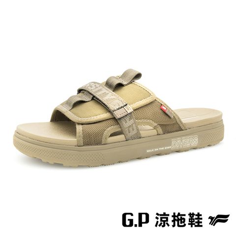G.P(男)d6系列 IKARO套式拖鞋 男鞋-橄欖綠色