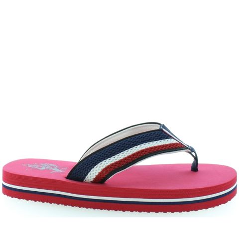 U.S. POLO ASSN. HANK FLIP FLOPS 紅色男款鞋子