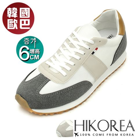 【HIKOREA】正韓空運/正常版型。男款增高6C復刻運動風增高鞋休閒鞋(73-478/共二色/現貨+預購)