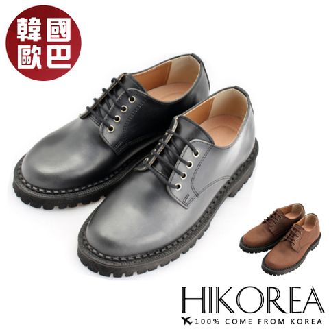 【HIKOREA】韓國空運/正韓製/韓國設計。紳士鞋韓國皮鞋增高5.5CM休閒鞋(73-521/共二色/現貨+預購)