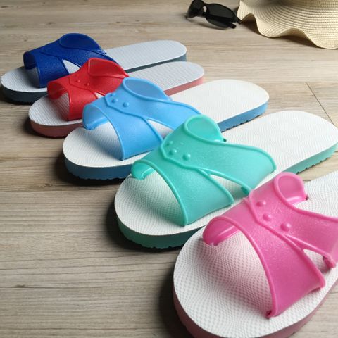 台灣製造-橡膠H拖-藍白拖鞋