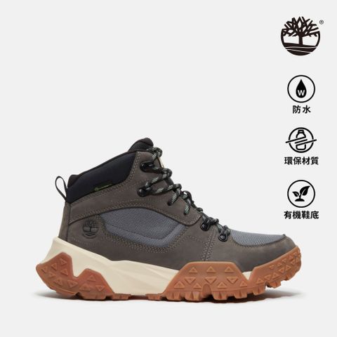 Timberland 男款灰色Motion Scramble防水中筒健行鞋｜A6DD1EL8
