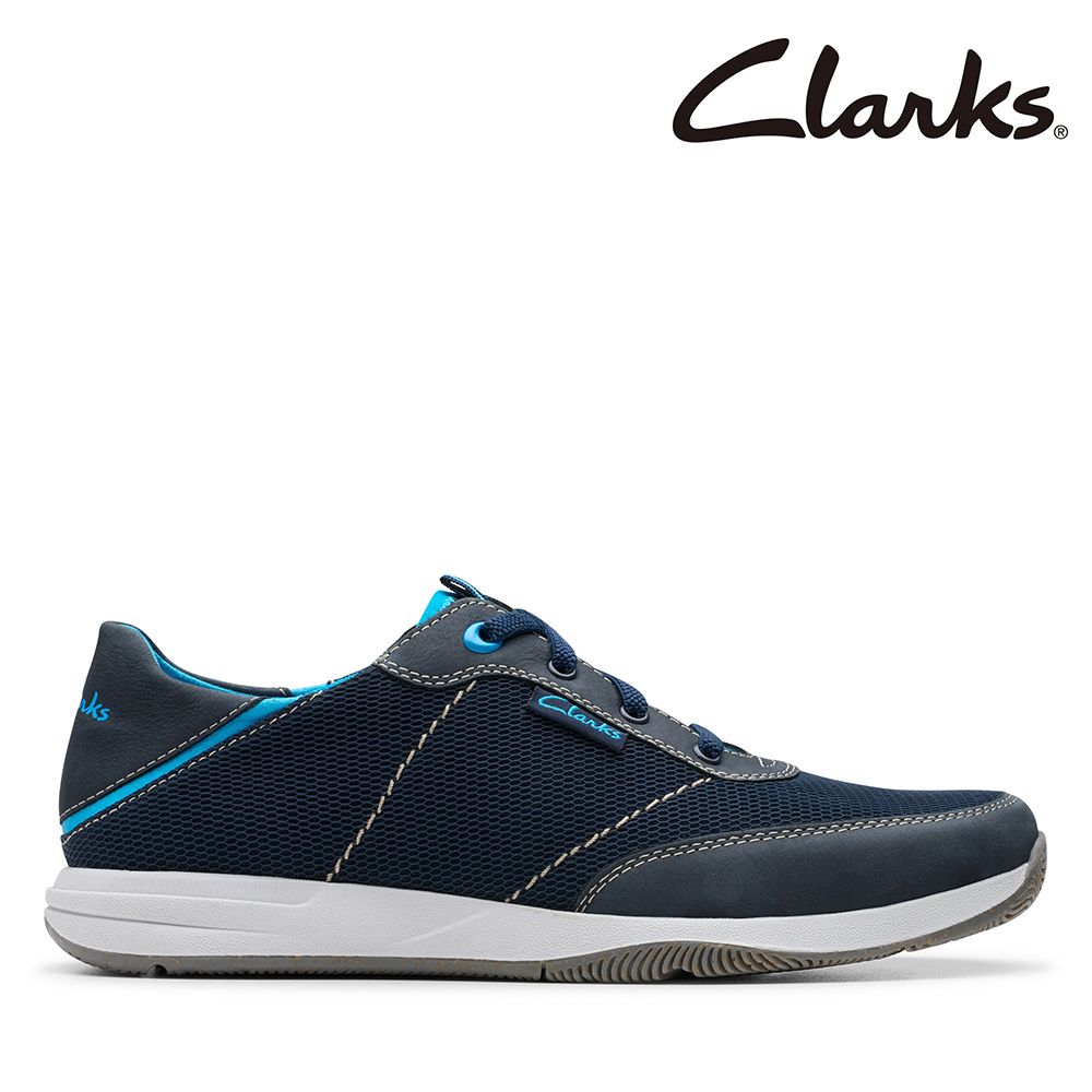 Clarks 男款Sailview Sport 異材質拼接休閒鞋CLM82002C