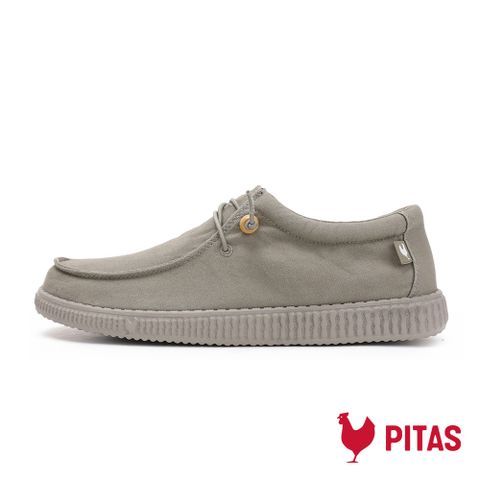 【Walk In Pitas】男鞋 WP150 WALLABI WASHED 超輕量懶人鞋(PI2448-023 驟雨灰綠)