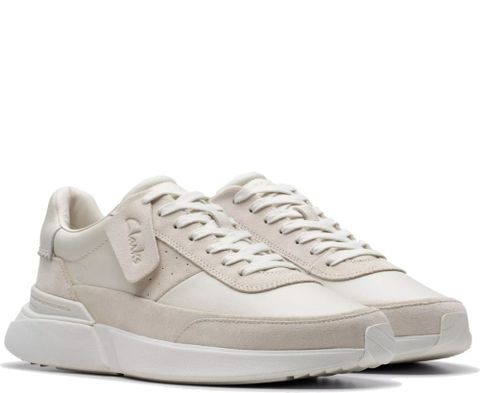 CLARKS CRAFT PACE LEISURE 平底鞋 白色男款鞋子