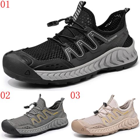 大友WX7708網鞋男2025新款網面透氣男鞋網眼鏤空厚底戶外運動網面鞋