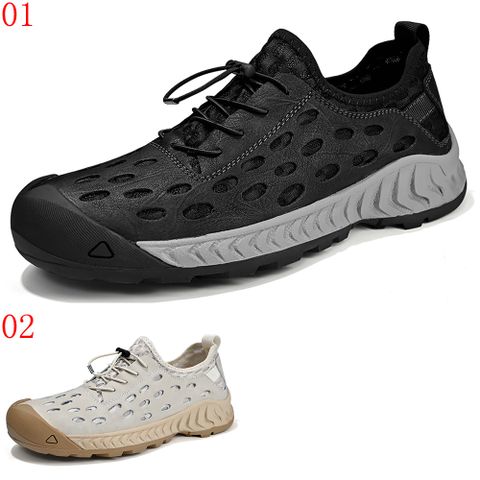 大友WX99809戶外登山鞋男夏季真皮透氣男鞋厚底輕便旅游健步鞋男士運動休閒鞋