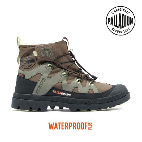 PALLADIUM PAMPA LITE+ XPLOR WP+再生科技輕量橘標防水鞋/休閒鞋-男鞋/女鞋-軍綠/黑