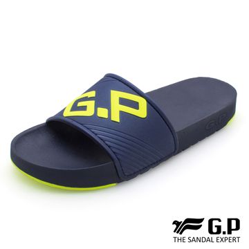 【G.P 男款Be Better休閒舒適拖鞋】G0566M-20 藍色 (SIZE::L-XXL 共三色)