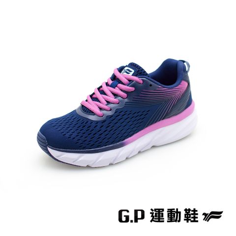 G.P 啟蒙 【 女款輕羽透氣反光休閒鞋】P7632W-20 藍色 (SIZE:36-40 共二色)