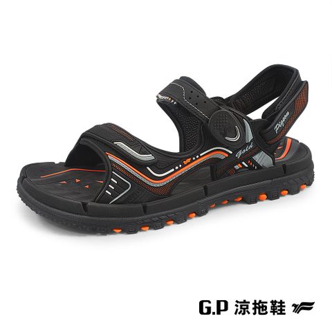 【G.P 中性TANK重裝磁扣兩用涼拖鞋】G2375-42 橘色 (SIZE:37-44 共二色)
