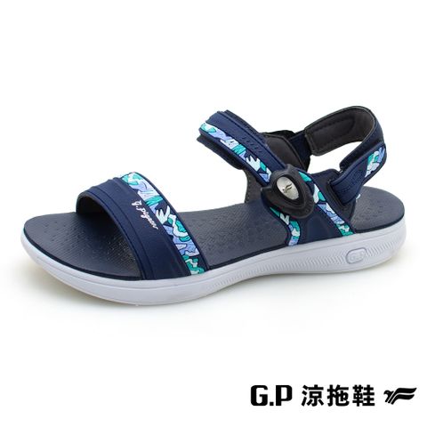 G.P 啟蒙 【 女款極輕量舒適磁扣兩用涼拖鞋】G2355W-20 藍色(SIZE:36-39 共二色)