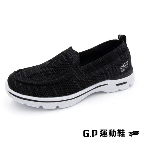 G.P女款輕量飛織休閒懶人鞋(P6947W-10)黑色(SIZE:36-40)