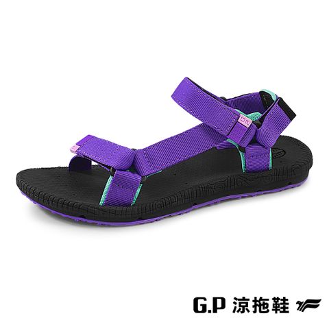 G.P 啟蒙 Charm撞色織帶涼鞋G1674W-41 紫色(SIZE:36-39 共三色)