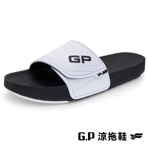 G.P 啟蒙 【 男款防水運動舒適可調整式拖鞋】G2288M-81 白黑色 (SIZE::M-XXL 共四色)