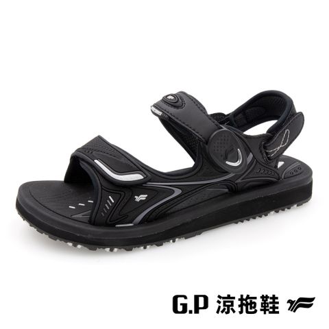 G.P 啟蒙 【 女款高彈力舒適磁扣兩用涼拖鞋】G3832W-10 黑色(SIZE:35-39 共三色)