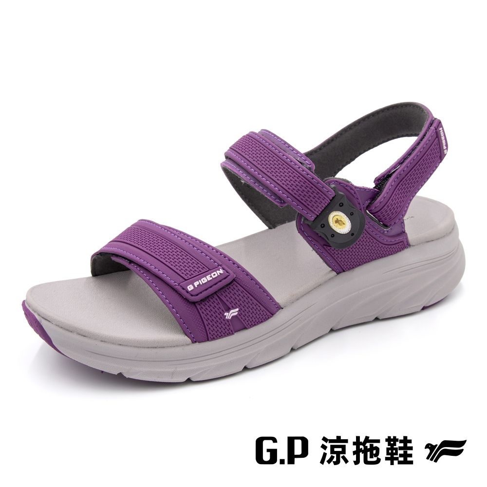 G.P 啟蒙 【 女款輕羽緩震紓壓磁扣涼鞋】G3836W-41 紫色(SIZE:36-39 共三色)