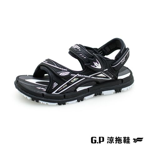 G.P 啟蒙 【 兒童休閒磁扣兩用涼拖鞋】G2302B-10 黑色 (SIZE:31-35 共三色)