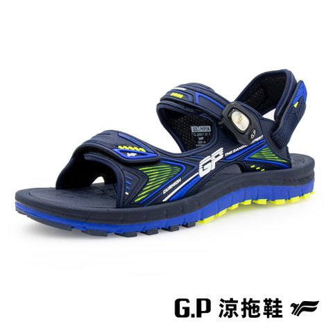 【G.P 雙層舒適緩震磁扣兩用涼拖鞋】G3897M-26 藍綠色 (SIZE:38-44 共二色)