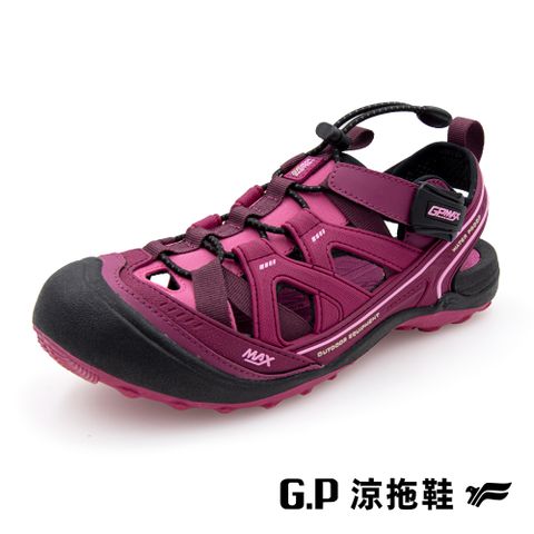 【G.P 女款MAX戶外越野護趾鞋】G3895W-43 酒紅色(SIZE:35-39 共三色)