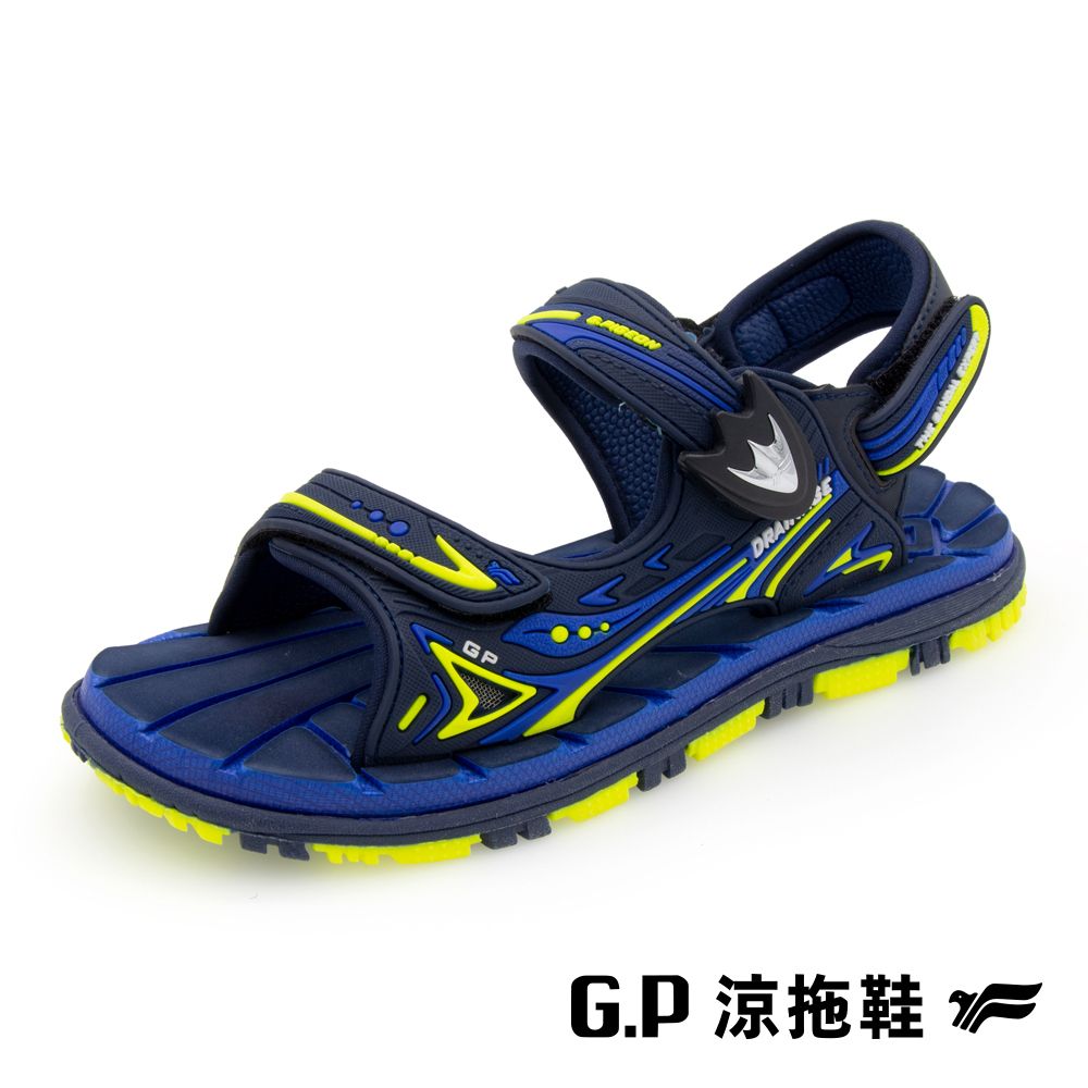 G.P 啟蒙 【 經典兒童舒適磁扣兩用涼拖鞋】G3816B-26藍綠色 (SIZE:31-35 共三色)